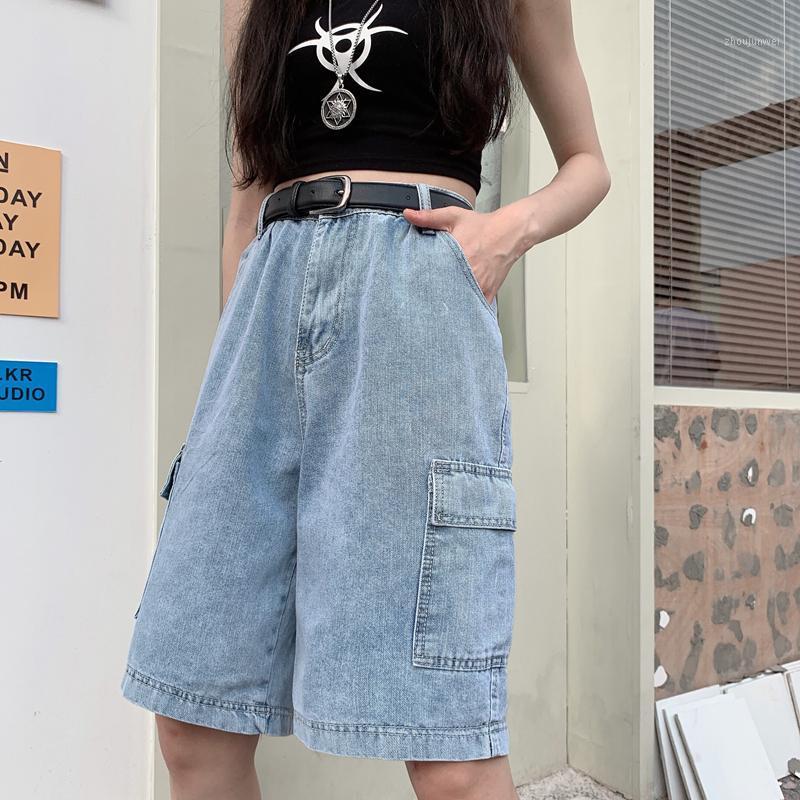 Women' Jeans Oversized Pockets Cargo Pants Women 2021 Vintage Clothing Japan Teenage Girls Loose Blue Denim Shorts Harajuku Streetwear
Women' Jeans Oversized Pockets Cargo Pants Women 2021 Vintage Clothing Japan Teenage Girls Loose Blue Denim Shorts Harajuku Streetwear