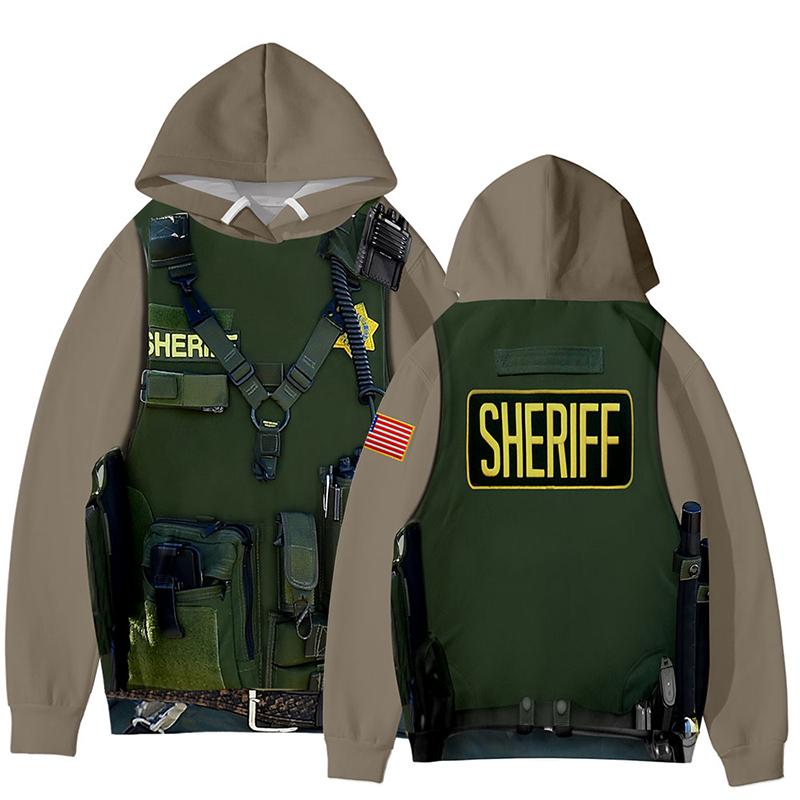 Men's Hoodies & Sweatshirts Creativity Military Uniform SHERIFF 3d Pullover Fashion Men Women Hoodie Casual Long Sleeve Streetwear Kids, Black
Men's Hoodies & Sweatshirts Creativity Military Uniform SHERIFF 3d Pullover Fashion Men Women Hoodie Casual Long Sleeve Streetwear Kids, Black
