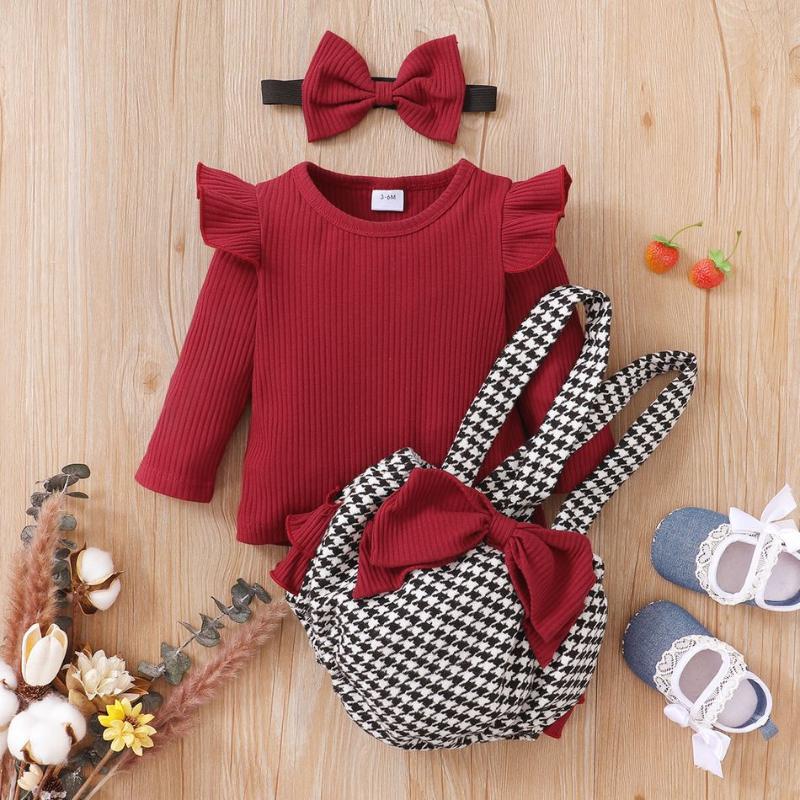 Clothing Sets Baby Girl Clothes Set Flying Sleeve Knitted Shirt Tops Bow Bib Pants Plaid Shorts Infant Outfits Born, White
Clothing Sets Baby Girl Clothes Set Flying Sleeve Knitted Shirt Tops Bow Bib Pants Plaid Shorts Infant Outfits Born, White