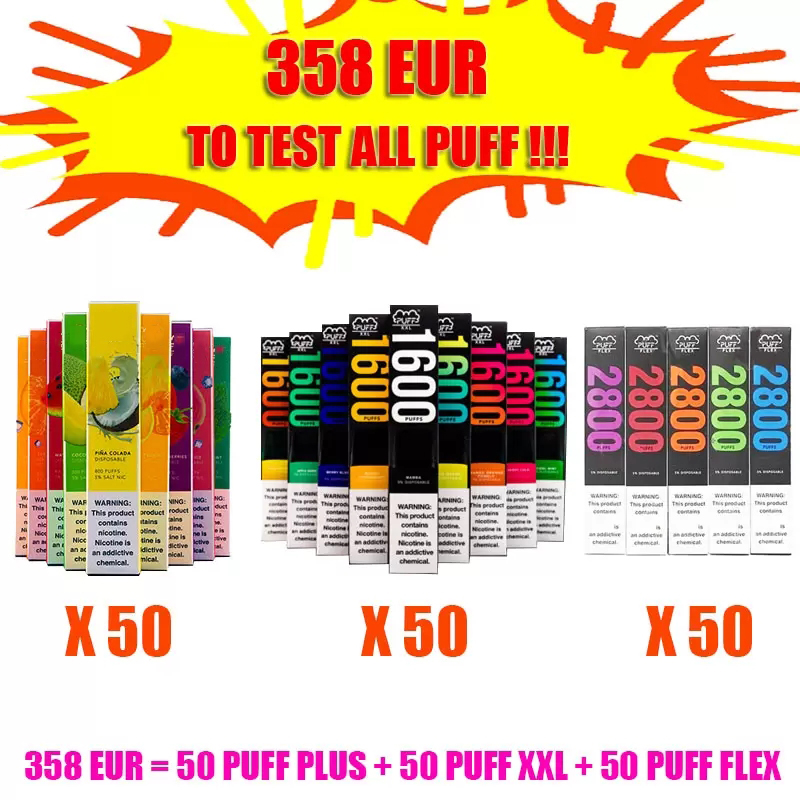 PUFF BAR PLUS XXL FLEX E Cigarette Disposable Vape Device Pen Pod 800 1600 2800 PUFFS Mixed Package 550mah 650mah 850mah Pre-filed VS ELUX E
PUFF BAR PLUS XXL FLEX E Cigarette Disposable Vape Device Pen Pod 800 1600 2800 PUFFS Mixed Package 550mah 650mah 850mah Pre-filed VS ELUX E