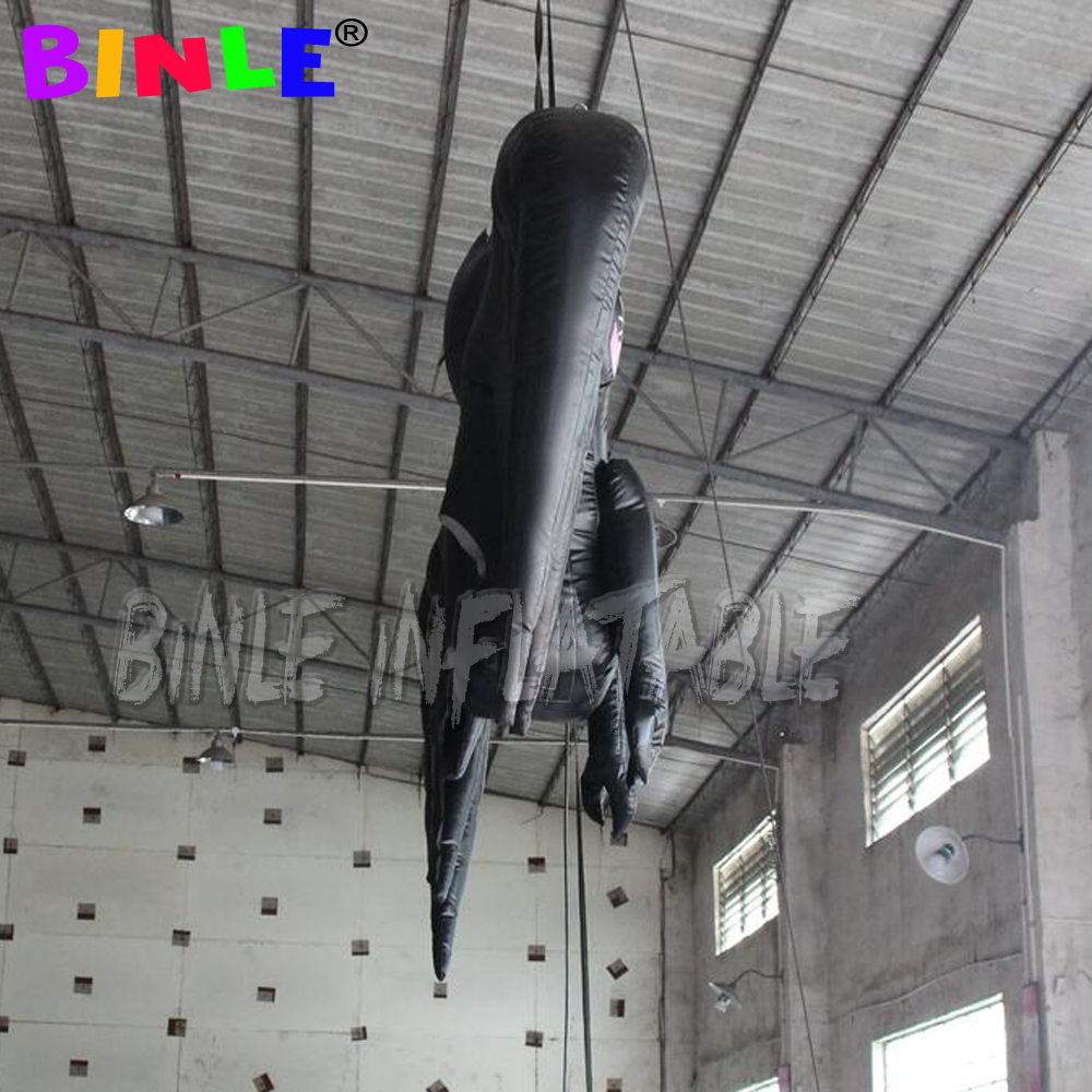 3mW giant hanging halloween inflatable bat for party event inflatables black bats decoration