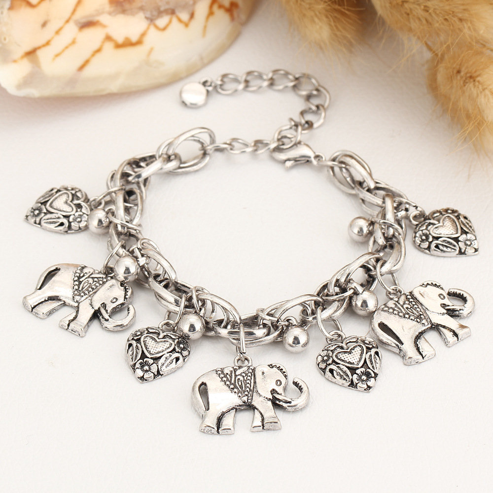 Bracelets Bangles Jewelry Vintage Bohemia New Fashion High Quality Gold Silver Plated Alloy Heart Elephant Anklets, Red;blue
Bracelets Bangles Jewelry Vintage Bohemia New Fashion High Quality Gold Silver Plated Alloy Heart Elephant Anklets, Red;blue