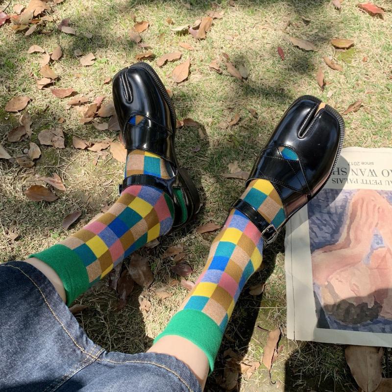 Sandals Womens Gothic Punk Shoes Creepers Japanese Harajuku Low Heel Mary Janes Wingtip Black 2024