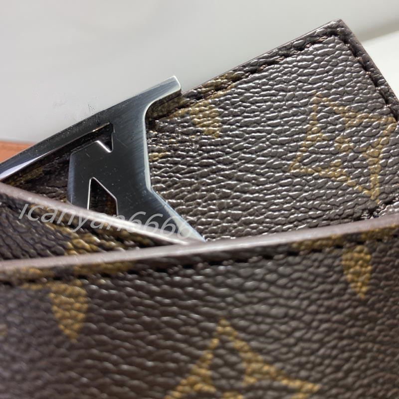 With Box And Dust Bags Gold Silver Multi Style Womens And Mens Louis Bag Vitton Belts Wallets Lv Purses Handbags Crossbody Backpack, Black;brown