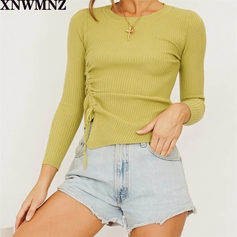 High quality Slim Pleated Women Sweater Autumn Winter O-neck Irregular Female Knitted Pullovers Casual jumpers femme 210520, Army green
High quality Slim Pleated Women Sweater Autumn Winter O-neck Irregular Female Knitted Pullovers Casual jumpers femme 210520, Army green