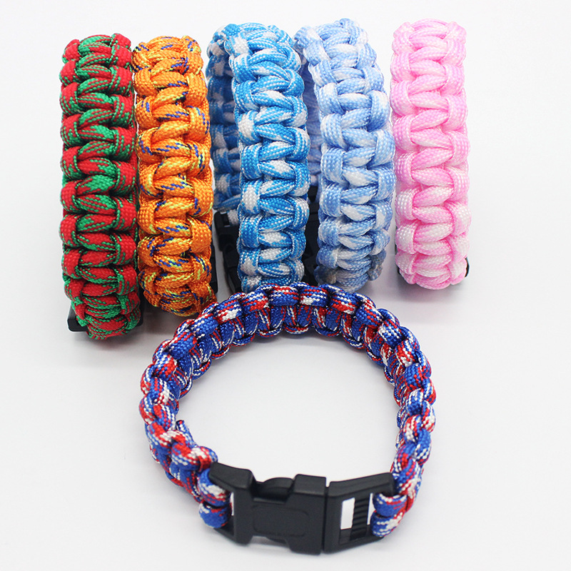 High Quality Wilderness Survival Colorful Paracord Link Bracelet Camping Adventure Bracelets Custom Design
High Quality Wilderness Survival Colorful Paracord Link Bracelet Camping Adventure Bracelets Custom Design