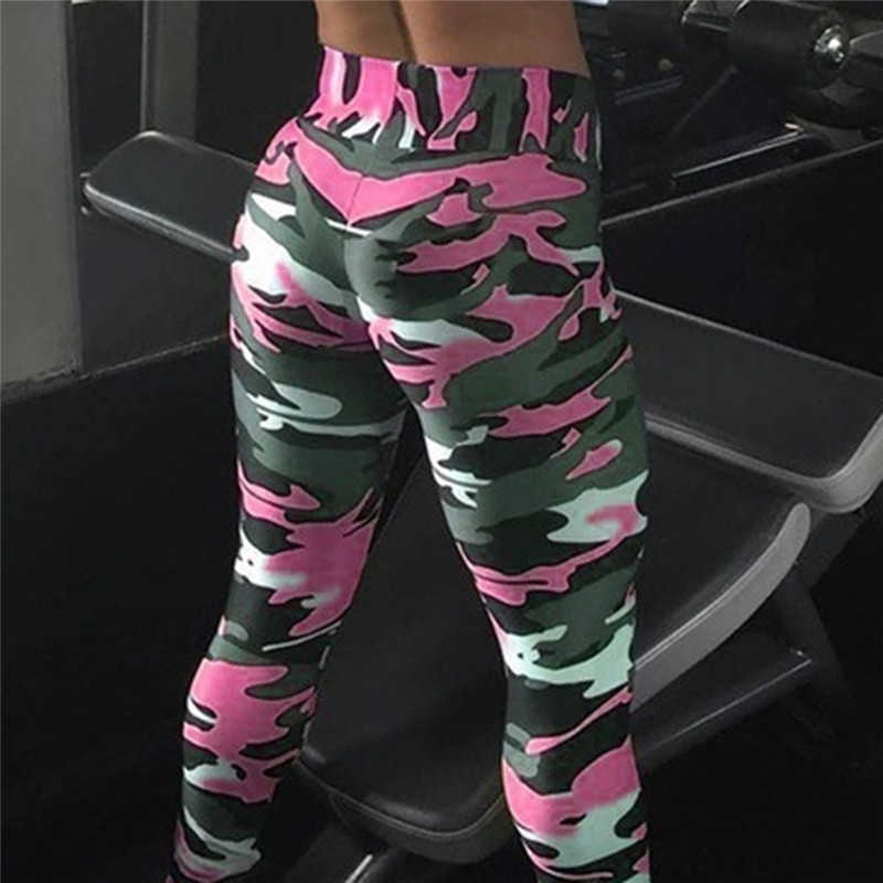 Camouflage Womens For leggins Graffiti Style Slim Stretch Trouser Army Green Leggings Deportes Pants 211014