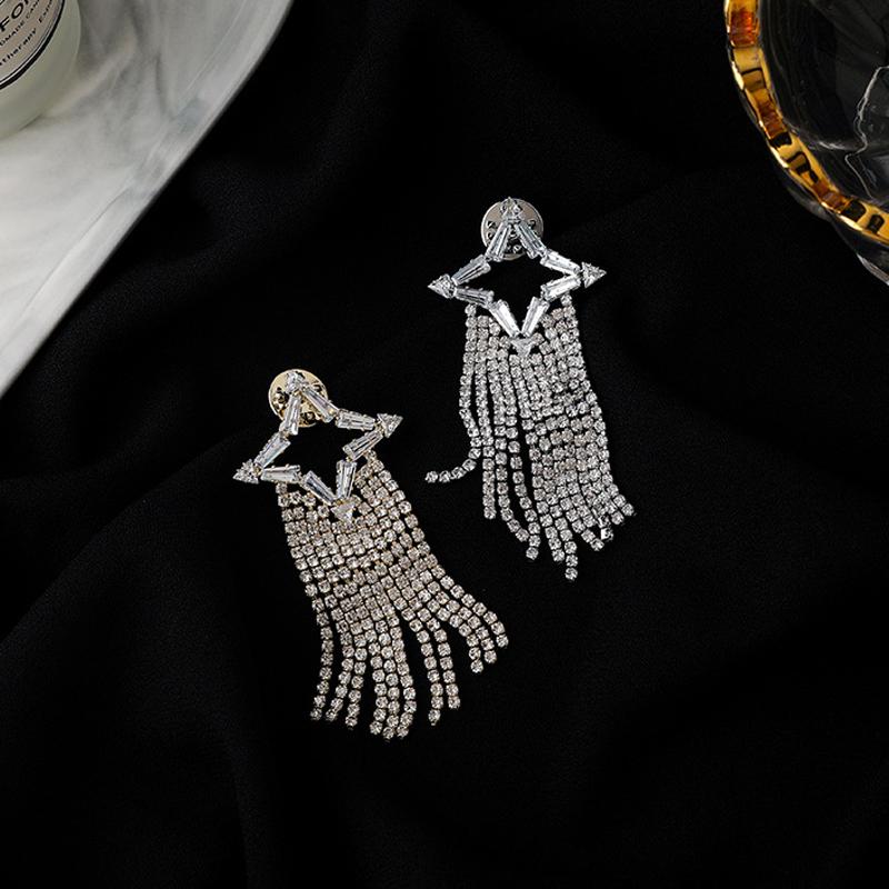 Pins, Brooches Crystal Star Tassel Brooch For Women Gift Fashion Dress Corsage Elegant Coat Accessories Rhinestone Clothing Pin Cute Jewelry, Gray
Pins, Brooches Crystal Star Tassel Brooch For Women Gift Fashion Dress Corsage Elegant Coat Accessories Rhinestone Clothing Pin Cute Jewelry, Gray