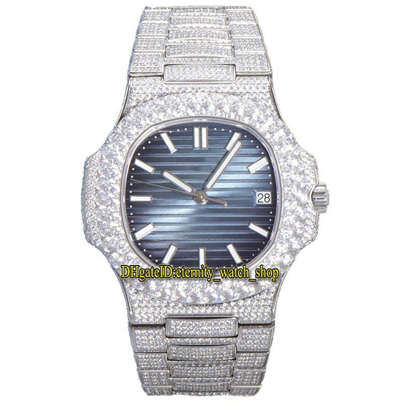 2022 TWF Paved Diamonds 5711 324SC TW324 Automatic Mens Watch Blue Texture Dial Stick Markers Fully Iced Out Big Diamond Bezel Strap Super version eternity Watches, Watch deep waterproof production cost
2022 TWF Paved Diamonds 5711 324SC TW324 Automatic Mens Watch Blue Texture Dial Stick Markers Fully Iced Out Big Diamond Bezel Strap Super version eternity Watches, Watch deep waterproof production cost