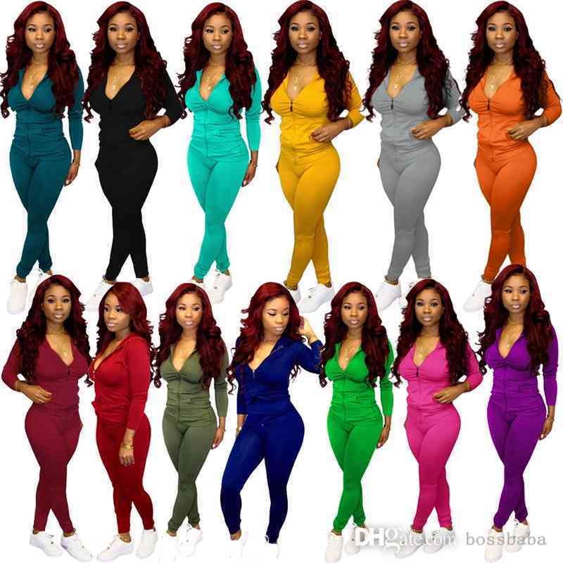 Fashion Autumn And Winter Solid Color Zipper Hooded Women Tracksuits Long Sleeve Trousers Slim Suit Sportswear Ladies 2 Piece Set, Purple
Fashion Autumn And Winter Solid Color Zipper Hooded Women Tracksuits Long Sleeve Trousers Slim Suit Sportswear Ladies 2 Piece Set, Purple