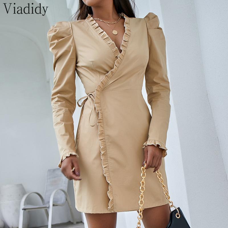 Women Solid Color V-neck Pleated Tie Waist Puff Sleeve Sexy Shirt Dress Casual Dresses, Black;gray
Women Solid Color V-neck Pleated Tie Waist Puff Sleeve Sexy Shirt Dress Casual Dresses, Black;gray