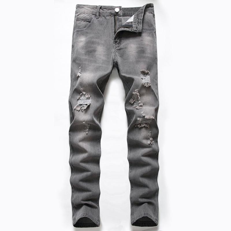 Men's Jeans Cotton Ripped Pants Grey Hip Hop Trousers Cowboy For Men Straight Leg Pencil 2021 Clothing, Gray
Men's Jeans Cotton Ripped Pants Grey Hip Hop Trousers Cowboy For Men Straight Leg Pencil 2021 Clothing, Gray