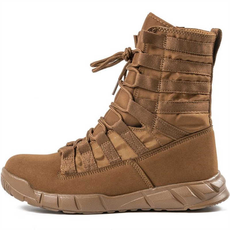 Military Tactical Combat Boots Men Outdoor Hiking Desert Army Boots Lightweight Breathable Male Ankle Boots Jungle Shoes 211023