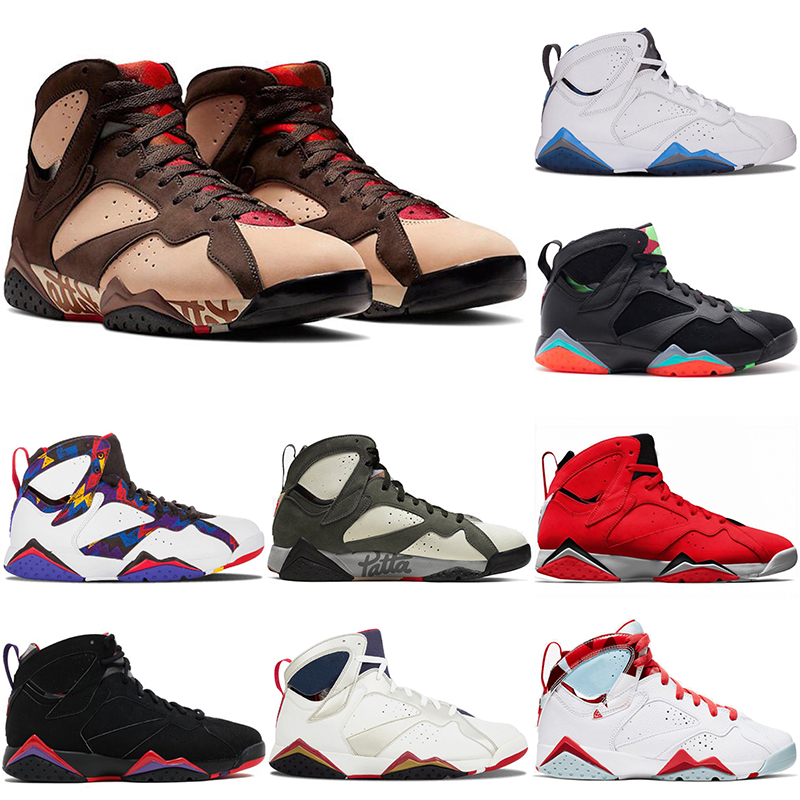 With Box 7 7s Jumpman Men Basketball Shoes Patta X Ray Allen Pure Money Raptro Charcoal Barcelona Nights Olympic Mens Outdoor Trainers Sneakers, Bubble packaging bag
With Box 7 7s Jumpman Men Basketball Shoes Patta X Ray Allen Pure Money Raptro Charcoal Barcelona Nights Olympic Mens Outdoor Trainers Sneakers, Bubble packaging bag
