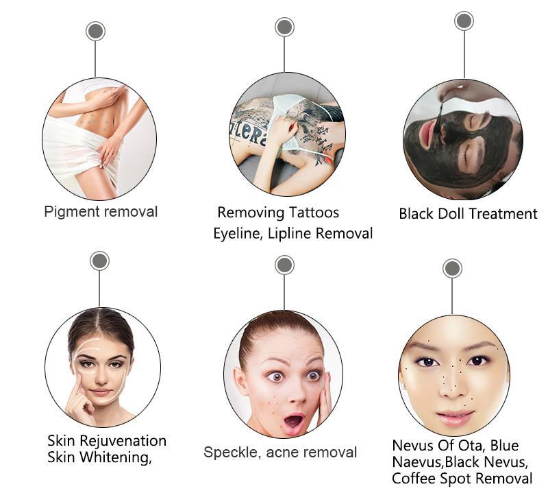 Picosecond for All Skin Type Tattoo Removal Q Switch Laser 1064nm 532nm 755nm Tatoo Pigment freckle sun spot Remoel Machine