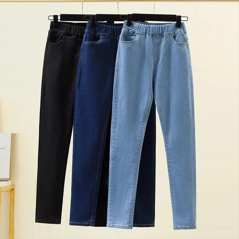 classic slim stretch pus women jean size 5xl elastic high waist moms pencil pants casual solid denim trousers female, Blue
classic slim stretch pus women jean size 5xl elastic high waist moms pencil pants casual solid denim trousers female, Blue