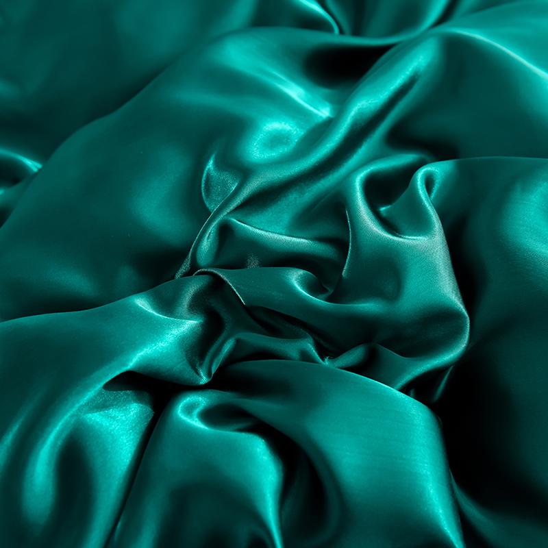 Sheets & Sets Liv-Esthete 1PCS Healthy Luxury Fitted Sheet Mattress Cover Green Bed On Elastic Band Adult Rubber Satin Silk