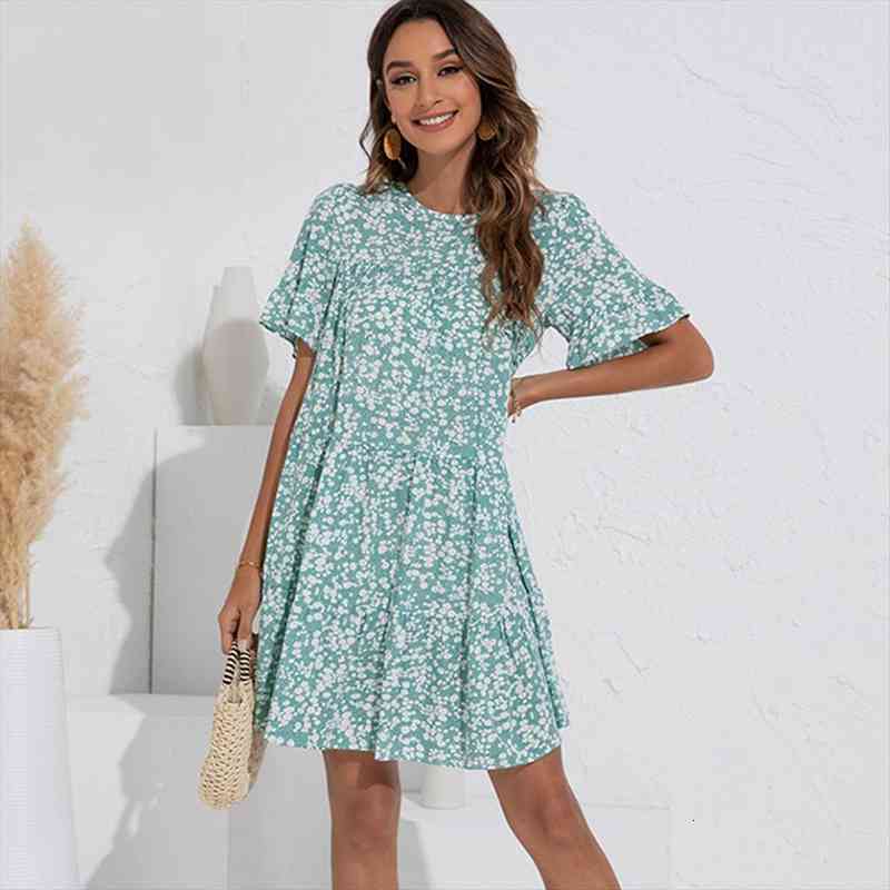 summer casual floral print mini dress womens clothing boho o-neck short sleeve loose dresses for women blue robe femme, Black;gray
summer casual floral print mini dress womens clothing boho o-neck short sleeve loose dresses for women blue robe femme, Black;gray
