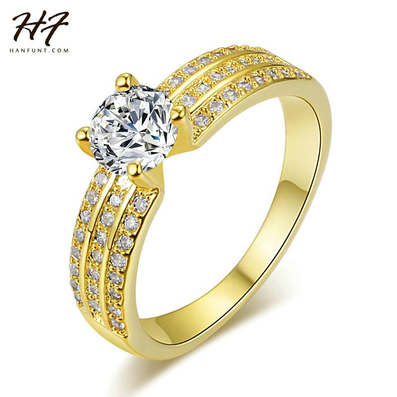 Wedding Rings Fashion Gold-Color Bijoux Women CZ Crystal Ring Jewelry Engagement Gift R564, Slivery;golden
Wedding Rings Fashion Gold-Color Bijoux Women CZ Crystal Ring Jewelry Engagement Gift R564, Slivery;golden