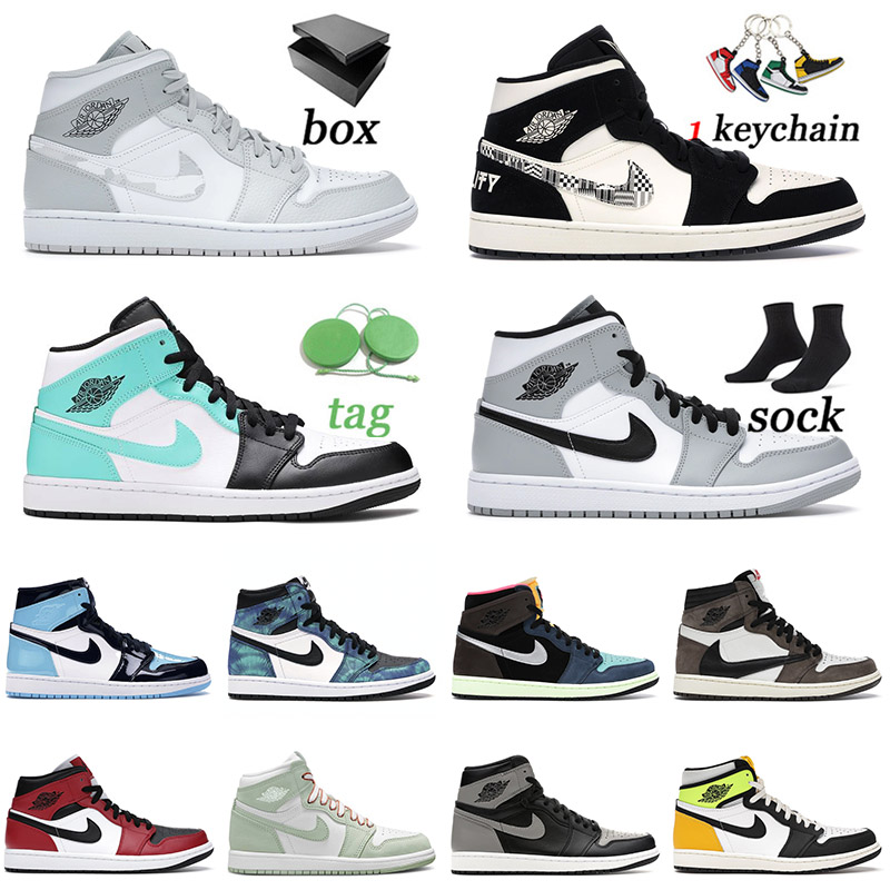 Top Fashion Air Jordan Retro 1 1s Off White Basketball Shoes Mid Jumpman Equality Reopical Twist OG PS Seafoam Travis Scott Mens Womens, A29 high silver toe 36-46
Top Fashion Air Jordan Retro 1 1s Off White Basketball Shoes Mid Jumpman Equality Reopical Twist OG PS Seafoam Travis Scott Mens Womens, A29 high silver toe 36-46