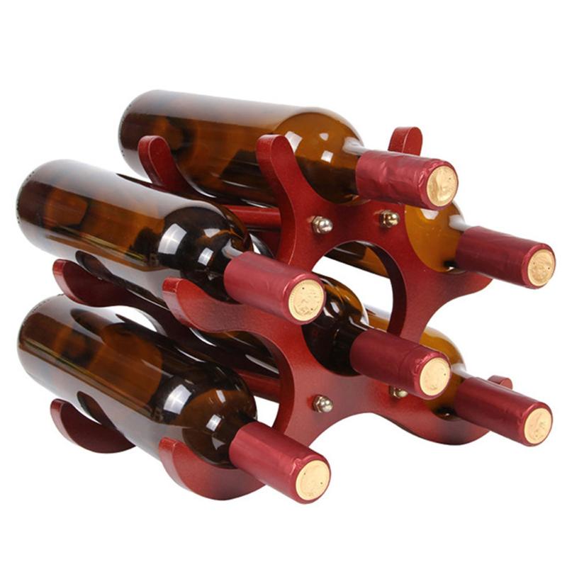 Tabletop Wine Racks Wooden Bottle Holder For 6 Bottles Stand Shelf Decoration Home Bar Storage
Tabletop Wine Racks Wooden Bottle Holder For 6 Bottles Stand Shelf Decoration Home Bar Storage