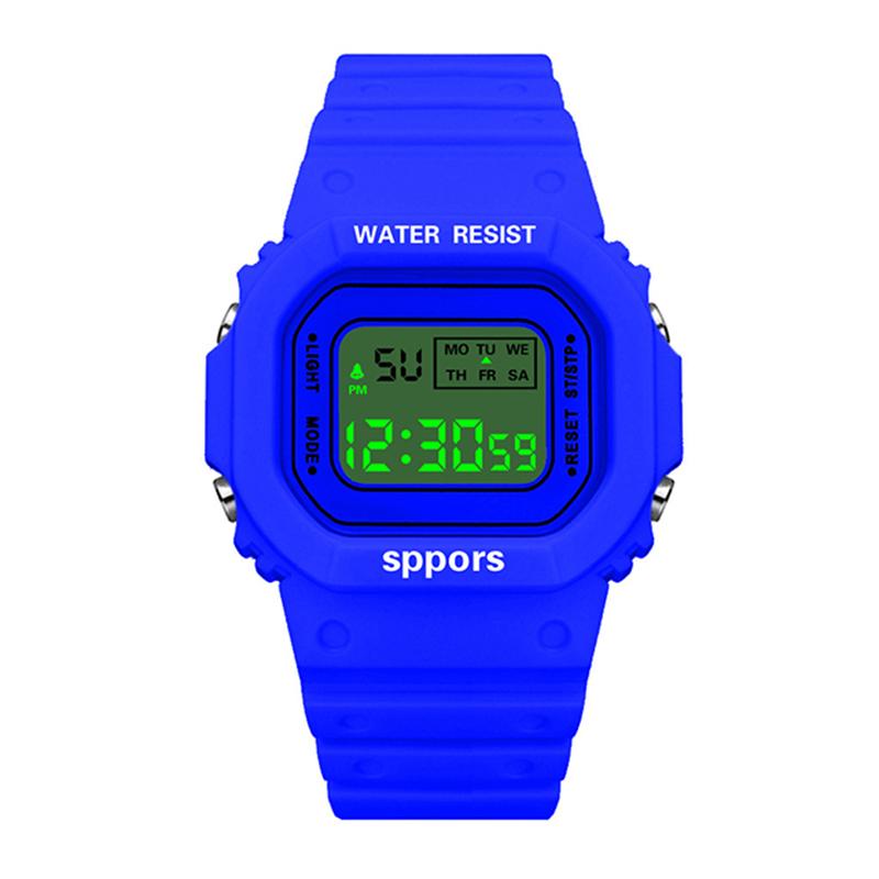 Wristwatches Unique Bright Blue Watch Man Luxury Sport Square Dial Waterproof Mens Digital Led Luminous Unisex Gift Clock For Women Men, Slivery;brown
Wristwatches Unique Bright Blue Watch Man Luxury Sport Square Dial Waterproof Mens Digital Led Luminous Unisex Gift Clock For Women Men, Slivery;brown
