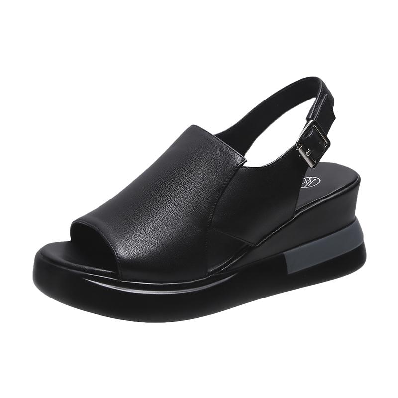 Sandals Sports Women's Shoes Summer 2021 Flat-bottomed Casual Mid-heel Black Wedge-heel Platform
Sandals Sports Women's Shoes Summer 2021 Flat-bottomed Casual Mid-heel Black Wedge-heel Platform