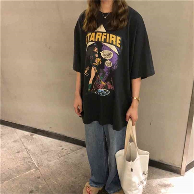 Simple Cartoon Character Printed Casual Vintage Basic All Match Cotton Summer Fashion Short Sleeve O-neck T-shirts 210720, Light gray
Simple Cartoon Character Printed Casual Vintage Basic All Match Cotton Summer Fashion Short Sleeve O-neck T-shirts 210720, Light gray
