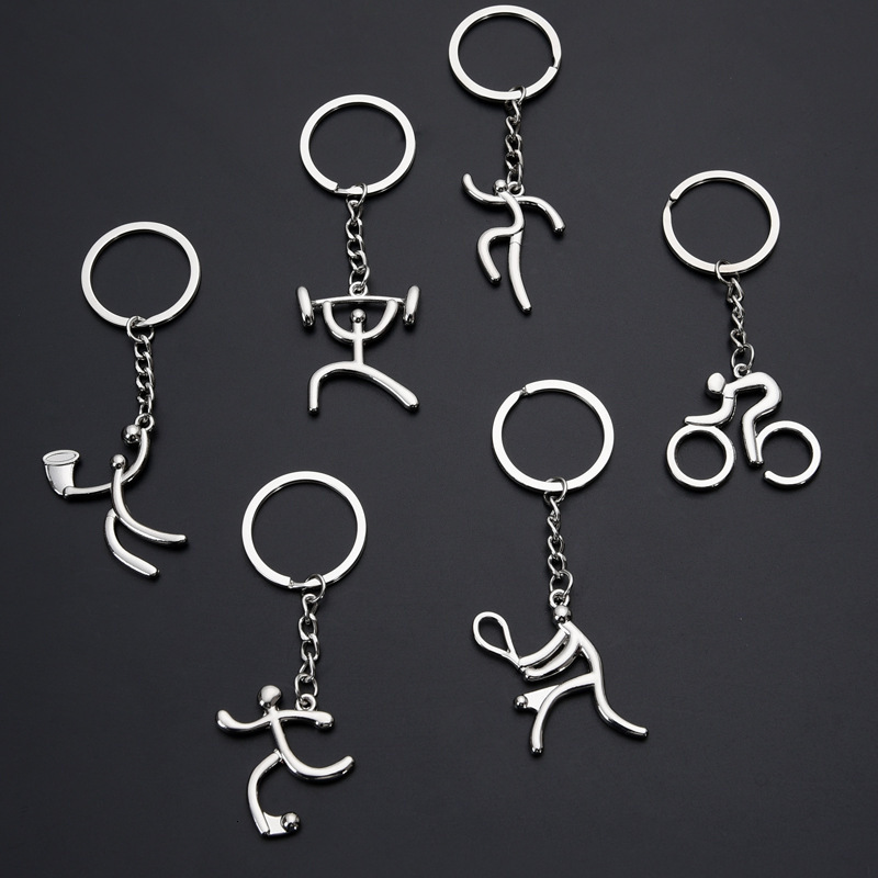 Keychain Creative Metal Sports Bicycle Running Weightlifting Football Basketball Gifts, Silver
Keychain Creative Metal Sports Bicycle Running Weightlifting Football Basketball Gifts, Silver