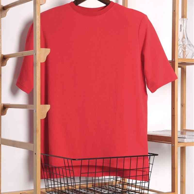 Getspring Women T Shirt Shoulder Padded Cotton White Tee Girl Summer Top Tshirts Plus Size Oversize T-shirt For 210720