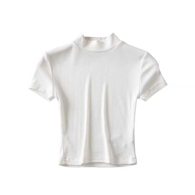 Short sleeve T-shirt women' summer slim round neck open navel top 210607, Light grey
Short sleeve T-shirt women' summer slim round neck open navel top 210607, Light grey
