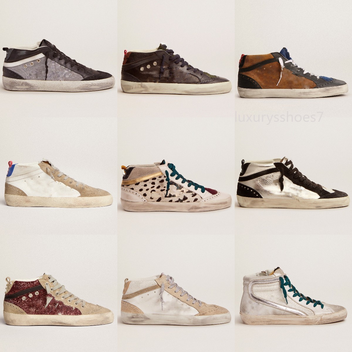 Mid Slide Star High-top Sneakers Women Shoes Italy brand fashion pink-gold glitter Classic Leopard White Do-old Dirty Designer Shoe, Black
Mid Slide Star High-top Sneakers Women Shoes Italy brand fashion pink-gold glitter Classic Leopard White Do-old Dirty Designer Shoe, Black