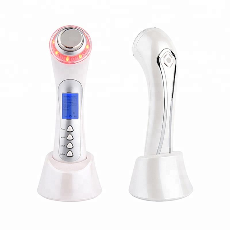 Face skin care machine rf skin rejuvenation microcurrent ultrasonic facial machine portable led light therapy for wrinkle remova