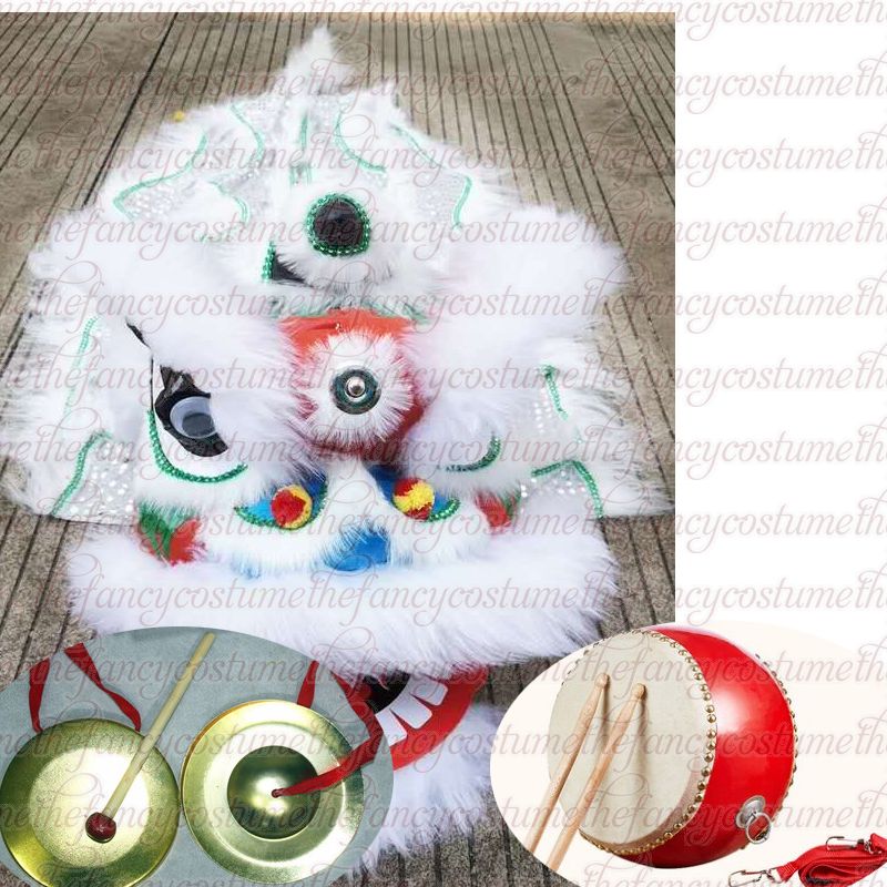 Gong Lion Dance Mascot Costume Red Drum For 5-12 Age kid Funny Cartoon Children Suit Parade Props Sub Sports Toy Birthday Outfit Dress Ornamen Carnival от DHgate WW