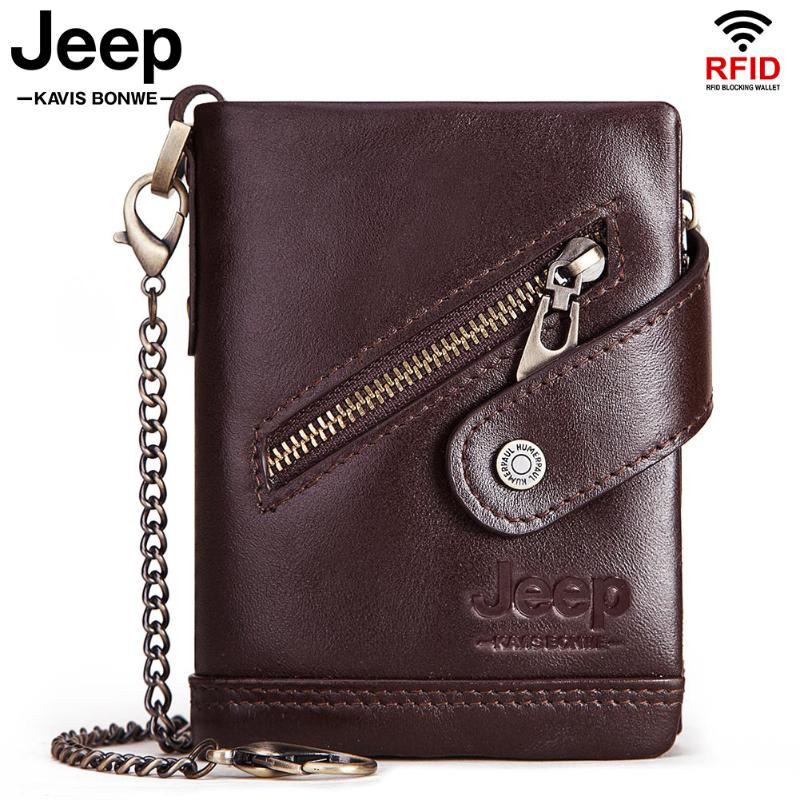 Wallets Quality Rfid Men's Wallet Genuine Leather Short Male Multifunctional Cowhide Purse Coin Pocket Portomonee Fashion, Brown chain
Wallets Quality Rfid Men's Wallet Genuine Leather Short Male Multifunctional Cowhide Purse Coin Pocket Portomonee Fashion, Brown chain