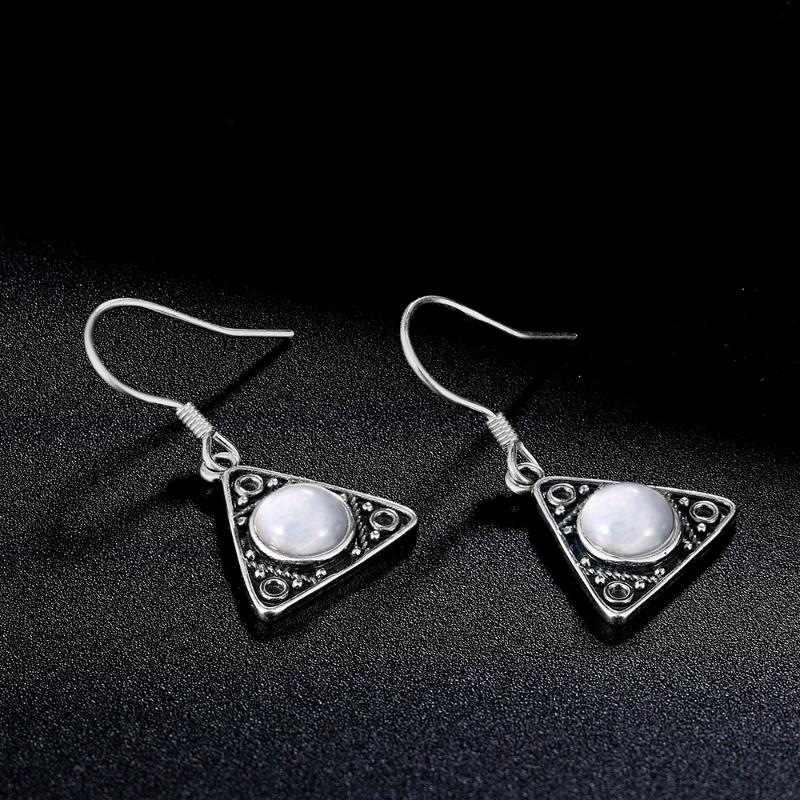 Dangle & Chandelier Natural Moonstone 925 Sterling Silver Drop Earring Triangle Pendant Earrings For Women Retro Ear Jewelry Gift
Dangle & Chandelier Natural Moonstone 925 Sterling Silver Drop Earring Triangle Pendant Earrings For Women Retro Ear Jewelry Gift
