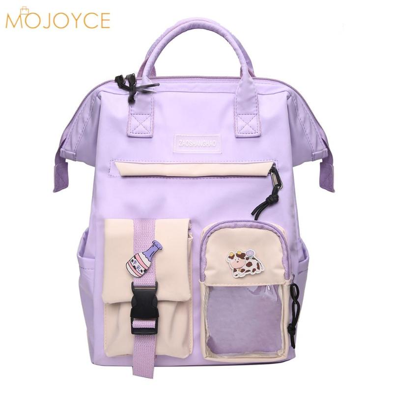 School Bags Fashion Women Contrast Color Rucksack Teenage Girl Travel Large Handbag Backpack Ladies Preppy Style Bag
School Bags Fashion Women Contrast Color Rucksack Teenage Girl Travel Large Handbag Backpack Ladies Preppy Style Bag