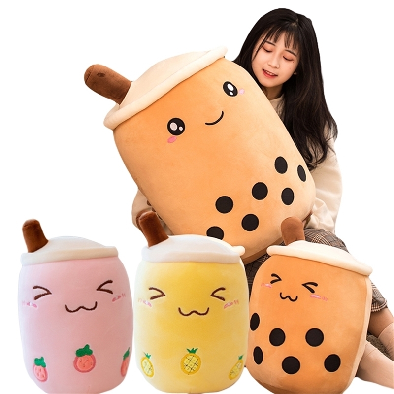 Plush Boba Tea Cup Toy Bubble Pillow Cushion Cute Fruit Drink Stuffed Soft Apple Pink Strawberry Milk Kids Gift 210804
Plush Boba Tea Cup Toy Bubble Pillow Cushion Cute Fruit Drink Stuffed Soft Apple Pink Strawberry Milk Kids Gift 210804