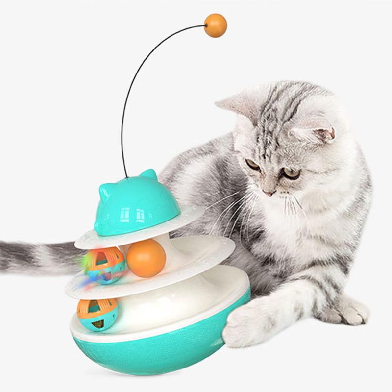 Pet Two Tier Luminous Ball Track Toy Game Turntable Tease Cat Stick Interactive Exercise Intelligence Amusement Plate Toys
Pet Two Tier Luminous Ball Track Toy Game Turntable Tease Cat Stick Interactive Exercise Intelligence Amusement Plate Toys