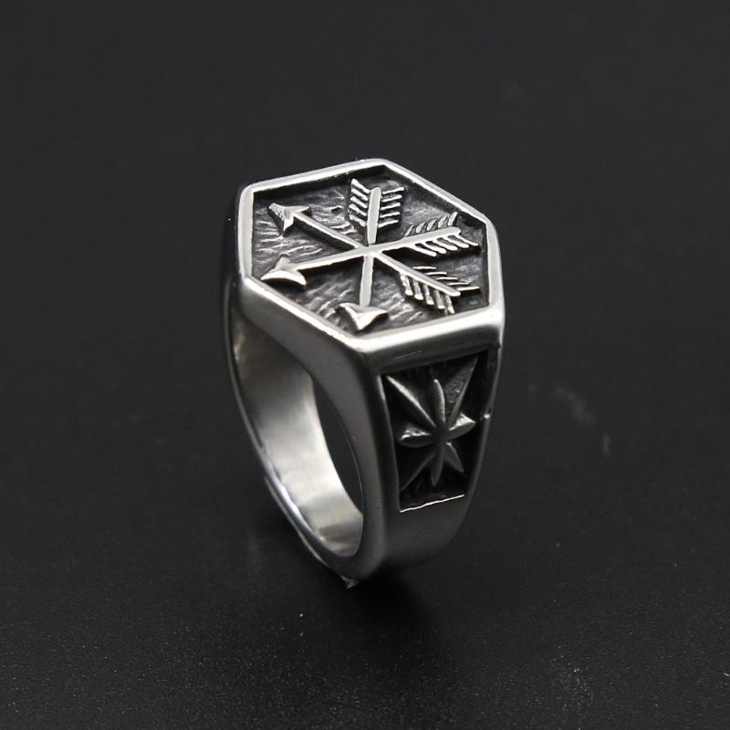 Vintage Viking Arrow Ring Punk 316L Stainless Steel Compass Men Fashion Hip Hop Hippie Jewelry Drop Store Cluster Rings
Vintage Viking Arrow Ring Punk 316L Stainless Steel Compass Men Fashion Hip Hop Hippie Jewelry Drop Store Cluster Rings