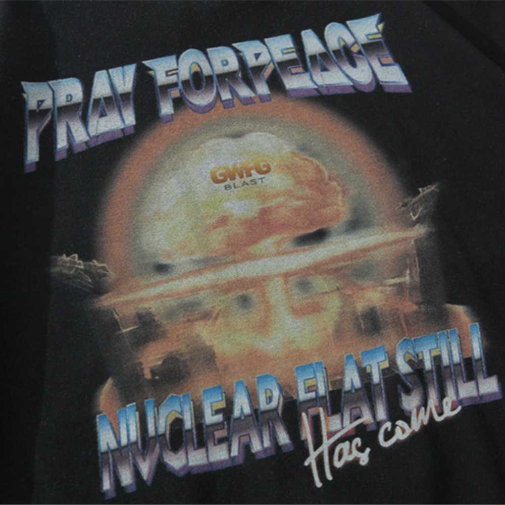 Men's T-shirt Summer Short Sleeve Mushroom Cloud Hip Hop Oversized Cotton Casual Harajuku Streetwear Top Tshirts Clothing 210601