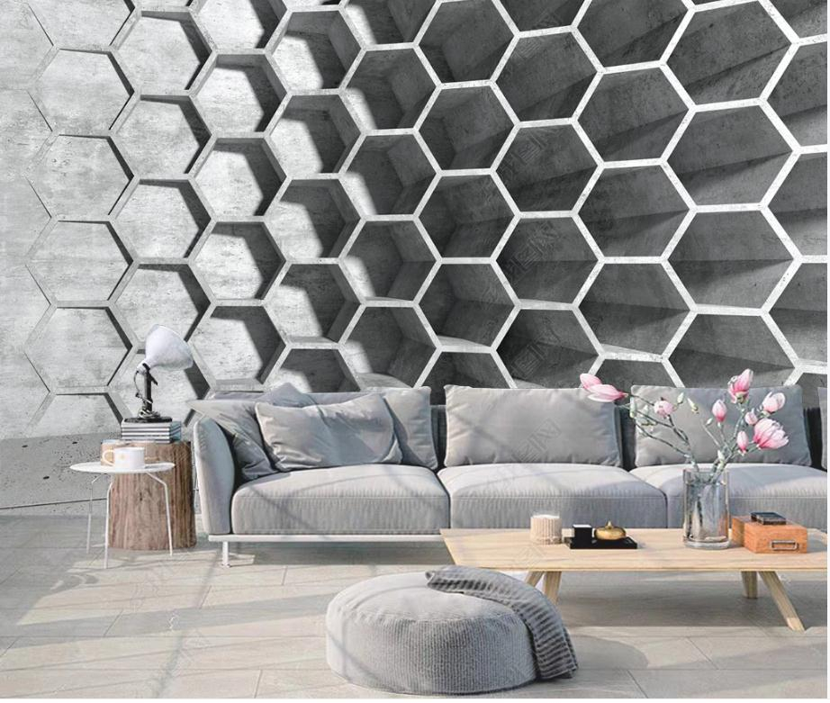 Custom wallpapers modern wallpaper for living room Extended space three-dimensional 3d background wall