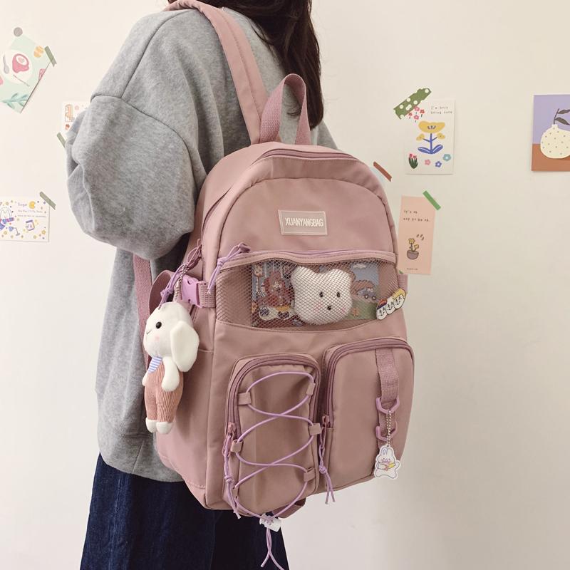 Backpack Women's Nylon Brand Designer Student School Bag For Teenage Girls Boy 2021 Large Capacity Casual Travel Rucksack, Beige
Backpack Women's Nylon Brand Designer Student School Bag For Teenage Girls Boy 2021 Large Capacity Casual Travel Rucksack, Beige
