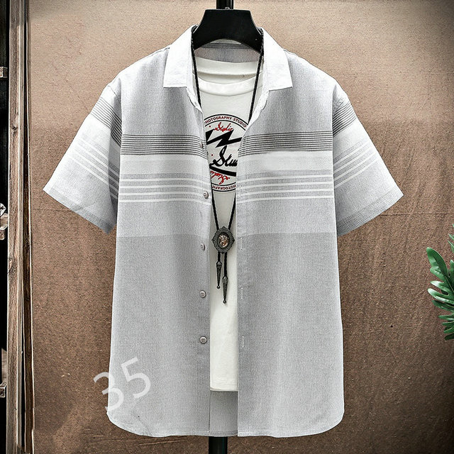 2021 Mens Shirt Printed Cardigan Gold Chain Pattern Trend Short Sleeve Button Tops Slim Fit Fa Casual Clothes M-3XL#08, Ivory
2021 Mens Shirt Printed Cardigan Gold Chain Pattern Trend Short Sleeve Button Tops Slim Fit Fa Casual Clothes M-3XL#08, Ivory