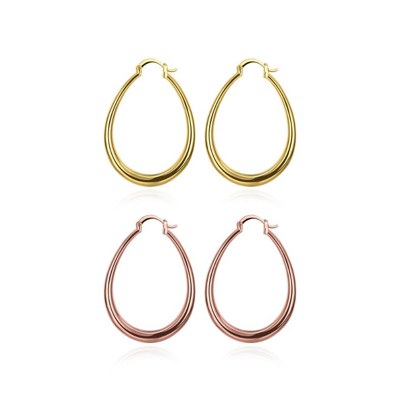 Hoop & Huggie ZEMIOR Europe And America Oval Shape Earrings For Women Gold Color Minimalist Earring Anniversary Female Fashion Jewelry
Hoop & Huggie ZEMIOR Europe And America Oval Shape Earrings For Women Gold Color Minimalist Earring Anniversary Female Fashion Jewelry