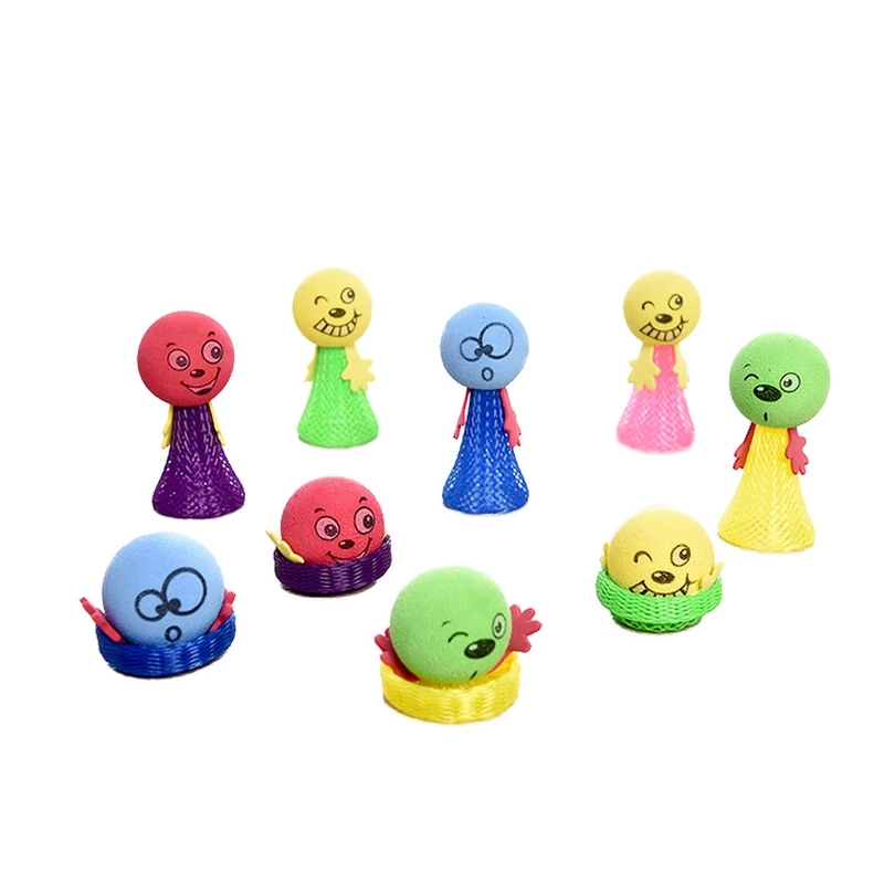 Spring Catapult Toy EVA Jumping Bounce Elf Cartoon Cute Expression Anti Stress Relief Novelty Funny Gag Toys for Children Kids
Spring Catapult Toy EVA Jumping Bounce Elf Cartoon Cute Expression Anti Stress Relief Novelty Funny Gag Toys for Children Kids