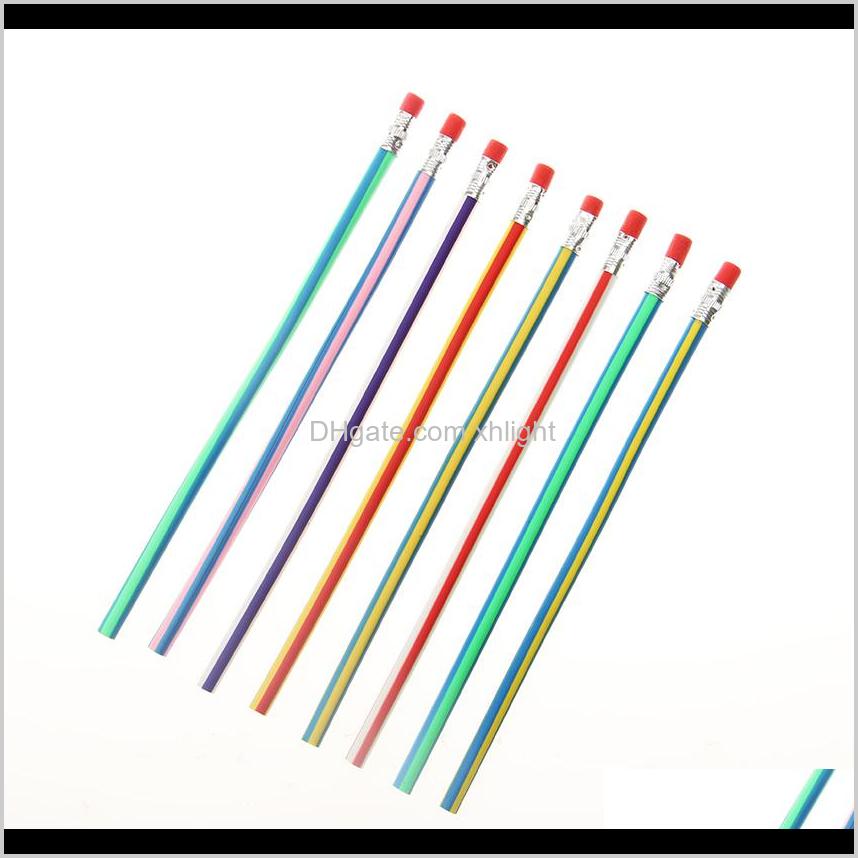 

Business & Industrial Drop Delivery 2021 Korea Cute Flexible Soft Pencil With Eraser Stationery Colorful Magic Bendy Pencils Student School O