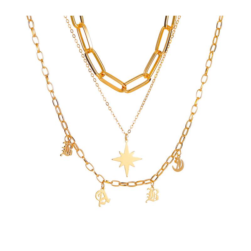 Chains Fashion Vintage Thick Chain Multilayer Star Pendant Necklace For Women Simple Layered Letter Harajuku Accessories Neck
Chains Fashion Vintage Thick Chain Multilayer Star Pendant Necklace For Women Simple Layered Letter Harajuku Accessories Neck