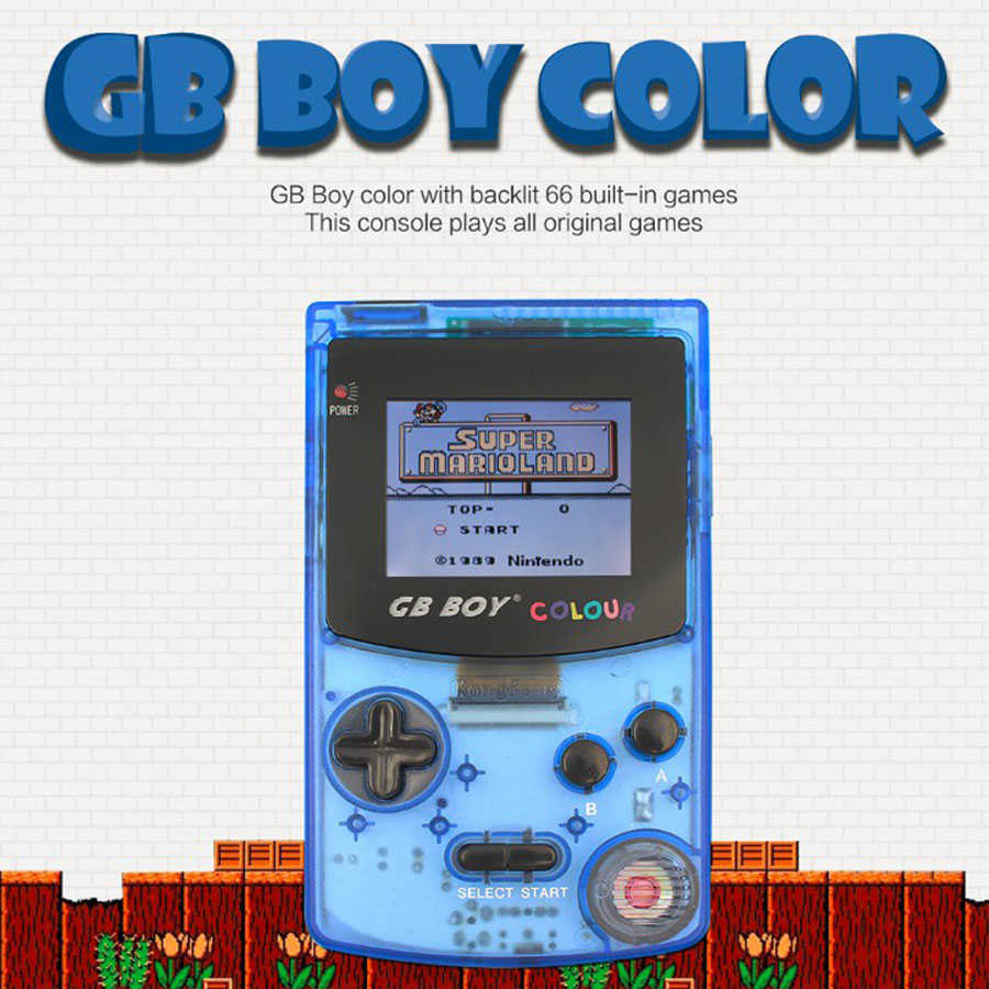 GB Boy Colour Color Portable Game Console 2.7" 32 Bit Handheld Game Console With Backlit 66 Built-in Games Support Standard Card H0828
GB Boy Colour Color Portable Game Console 2.7" 32 Bit Handheld Game Console With Backlit 66 Built-in Games Support Standard Card H0828