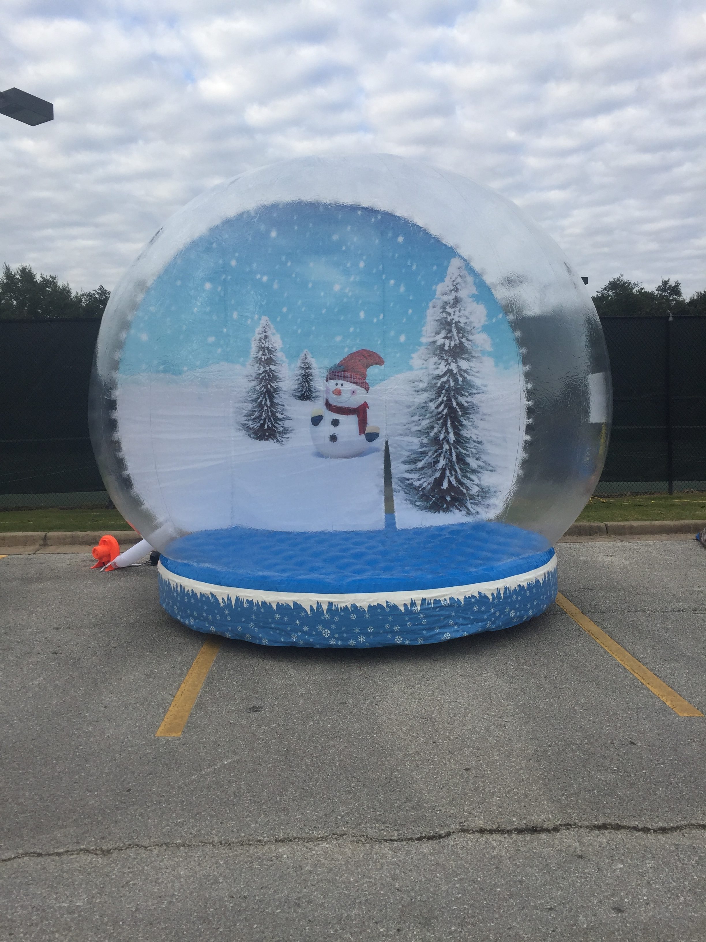 Christmas Decoration Snow Globe Po Booth People Inside Clear Bubble Dome Customized Background Picture Inflatable Snowglobe Chr